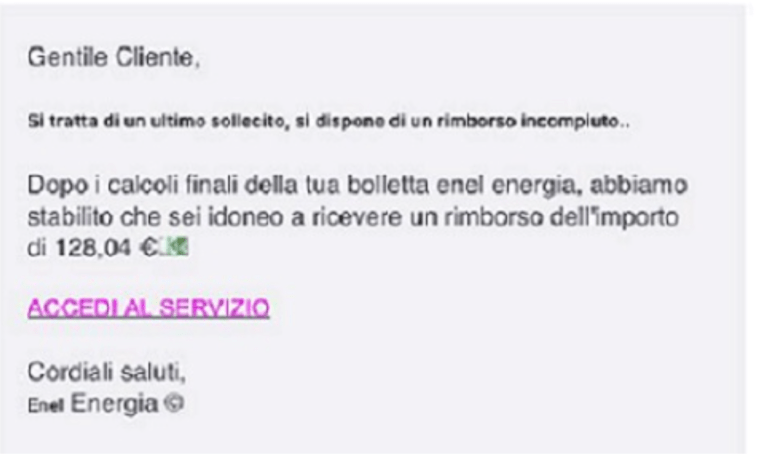 Truffa Del Rimborso Enel Attenti Alle Email Di Phishing